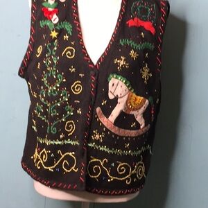 Vintage Christmas vest sweater